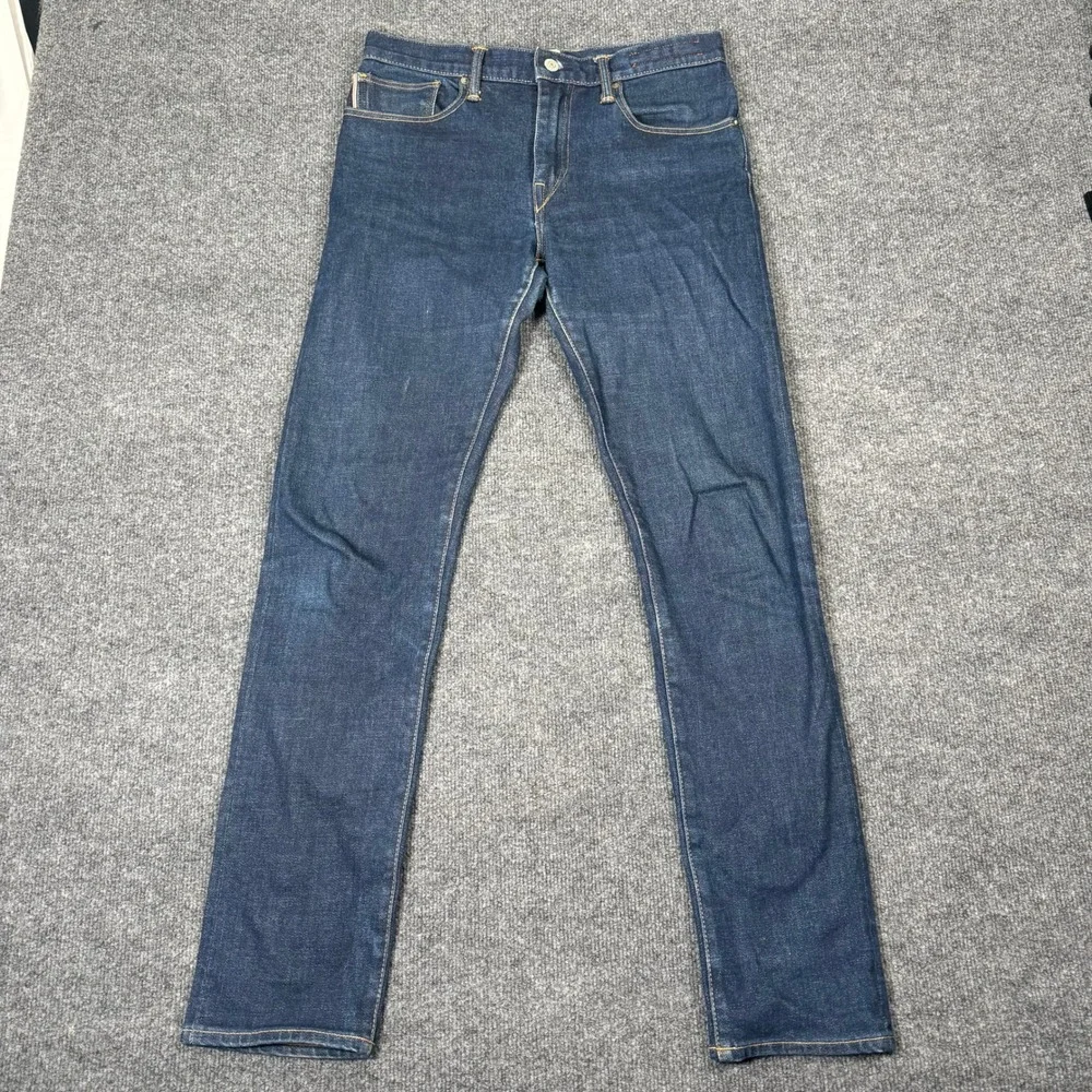 Kato by Hiroshi Kato Mens Selvedge Denim Jeans Made in USA Indigo Slim Fit 30x31
